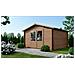 Casetta Da Giardino In Legno - 15.2m2 - 3.9x3.9m - Impregnata - 34mm - Colore: Marrone - Foto miniatura 1