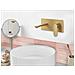 Rubinetto Miscelatore Da Parete Per Lavabo Chungara Ottone Oro - Foto miniatura 1