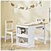 Tavolo E Sedia Bambini Multiattività Per Scrivania Cameretta In Bianco Naturale - Foto miniatura 5