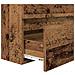 Set di mobili per il bagno con specchio 3 pcs Legno vecchio - Foto miniatura 8