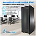 Armadio per montaggio su rack 37U 600x1000 Nero in piedi - Foto miniatura 1