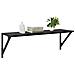 Scaffali da parete 2 pcs Rovere Nero 80 x 25 x 25,5 cm - Foto miniatura 3