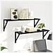 Scaffali da parete 2 pcs Rovere Nero 80 x 25 x 25,5 cm - Foto miniatura 4