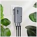 Caricabatterie Casa Original Slim Vt-47 1x Usb Piu 2x Usb-c Fino A 65w Grey Per Smartphone - Foto miniatura 3