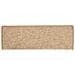 Tappetini per scale 15 pz 65x21x4 cm Marrone chiaro Bordo rettangolare - Foto miniatura 5