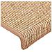 Tappetini per scale 15 pz 65x21x4 cm Marrone chiaro Bordo rettangolare - Foto miniatura 7
