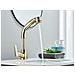 Rubinetto per lavabo da bagno, Blackswan, tipo M177, modello oro lucido, con bocca retrattile, misura 25 cm - Foto miniatura 4