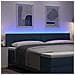 Testiera LED con luci a strisce a LED Blu 200 cm Poliestere - Foto miniatura 4