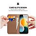 Cover Cartera per iPhone 17 - Pelle /PU, Marrone - Foto miniatura 3