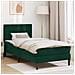 Struttura letto con materasso Verde Scuro 100 x 200 cm Velluto - Foto miniatura 2