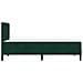 Struttura letto con materasso Verde Scuro 100 x 200 cm Velluto - Foto miniatura 7