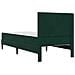 Struttura letto con materasso Verde Scuro 100 x 200 cm Velluto - Foto miniatura 8