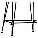 Sgabello da bar 2 pcs Nero 44 x 54 x 96 cm Rattan e acciaio - Foto miniatura 8