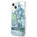 Guess Guhcp13slflsn Iphone 13 Mini 5,4, Custodia Verde /verde Flower Liquid Glitter - Foto miniatura 3