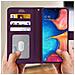 Custodia Galaxy A20e Portafoglio Supporto Video Cover Soft Touch - Viola - Foto miniatura 5