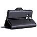 Custodia Compatibile Con Htc Butterfly 2 In Nero Carbone - Coperchio Protettiva Con Chiusura Magnetica, Funzione Stand E Tasca Per Le Carte - Foto miniatura 4