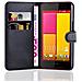 Custodia Compatibile Con Htc Butterfly 2 In Nero Carbone - Coperchio Protettiva Con Chiusura Magnetica, Funzione Stand E Tasca Per Le Carte - Foto miniatura 5