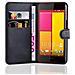 Custodia Compatibile Con Htc Butterfly 2 In Nero Carbone - Coperchio Protettiva Con Chiusura Magnetica, Funzione Stand E Tasca Per Le Carte - Foto miniatura 7