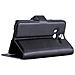 Custodia Compatibile Con Htc Butterfly 2 In Nero Carbone - Coperchio Protettiva Con Chiusura Magnetica, Funzione Stand E Tasca Per Le Carte - Foto miniatura 9
