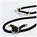 Cadorabo Catena Di Telefoni Cellulari Compatibile Con Apple Iphone 5 / 5s / Se In Nero - Coperchio Protettivo In Silicone Con Anelli D'oro, Cinturino In Corda E Custodia Staccabile - Foto miniatura 6