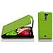 Custodia Compatibile Con Lg G2 Mini In Verde Limone - Coperchio Protettivo In Design Flip Realizzato In Similpelle Testurizzata - Foto miniatura 1
