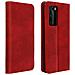 Custodia Huawei P40 Pro Portafoglio Supporto Video Cover Soft Touch Rosso - Foto miniatura 1