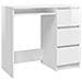 Scrivania Bianco Lucido 90x45x76 cm in Legno Multistrato - Foto miniatura 1
