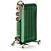 Radiatore a Olio Vintage 9 Elementi Potenza 2000 W Colore Verde - Foto miniatura 1