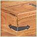 Baule 40x40x40 Cm In Legno Massello Di Acacia - Foto miniatura 2
