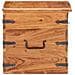 Baule 40x40x40 Cm In Legno Massello Di Acacia - Foto miniatura 6