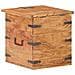 Baule 40x40x40 Cm In Legno Massello Di Acacia - Foto miniatura 7