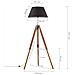 Lampada a Treppiede Marrone e Nero in Legno di Teak 141 cm - Foto miniatura 2