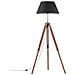 Lampada a Treppiede Marrone e Nero in Legno di Teak 141 cm - Foto miniatura 1