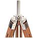 Lampada a Treppiede Marrone e Nero in Legno di Teak 141 cm - Foto miniatura 9
