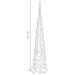 Cono Di Luce Led Decorativo Acrilico Bianco Caldo 90 Cm - Foto miniatura 3