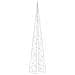 Cono Di Luce Led Decorativo Acrilico Bianco Caldo 90 Cm - Foto miniatura 6