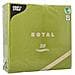 Servietten ""royal Collection"", Olivgrn Aus Tissue, 1/4 Falz, 4-lagig, Eingeschweit, Mae: 400 X 400 Mm - 50 Stck (81749) - Foto miniatura 3