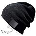 Cappello Con Cuffie Bluetooth E Microfono Nero - Foto miniatura 4