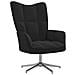 Sedia Relax Nera in Velluto - Foto miniatura 1