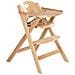 Seggiolone pieghevole - Seggiolone per neonati e bambini - Legno naturale - Foto miniatura 1