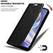 Custodia Compatibile Con Oppo A92s In Nero Di Notte - Coperchio Protettiva Con Chiusura Magnetica, Funzione Stand E Tasca Per Le Carte - Foto miniatura 6