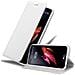 Custodia Compatibile Con Lg X Screen In Classy Argento - Coperchio Protettiva Con Chiusura Magnetica, Funzione Stand E Tasca Per Le Carte - Foto miniatura 1