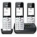 COMFORT 500A Trio Telefono analogico /DECT Identificatore di chiamata Nero, Argento - Foto miniatura 2