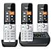 COMFORT 500A Trio Telefono analogico /DECT Identificatore di chiamata Nero, Argento - Foto miniatura 1