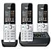 COMFORT 500A Trio Telefono analogico /DECT Identificatore di chiamata Nero, Argento - Foto miniatura 4