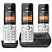 COMFORT 500A Trio Telefono analogico /DECT Identificatore di chiamata Nero, Argento - Foto miniatura 12