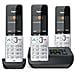 COMFORT 500A Trio Telefono analogico /DECT Identificatore di chiamata Nero, Argento - Foto miniatura 13