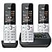 COMFORT 500A Trio Telefono analogico /DECT Identificatore di chiamata Nero, Argento - Foto miniatura 16
