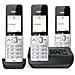 COMFORT 500A Trio Telefono analogico /DECT Identificatore di chiamata Nero, Argento - Foto miniatura 20