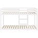 Letto A Castello Bianco 75x190 Cm In Legno Massello Di Pino - Foto miniatura 8